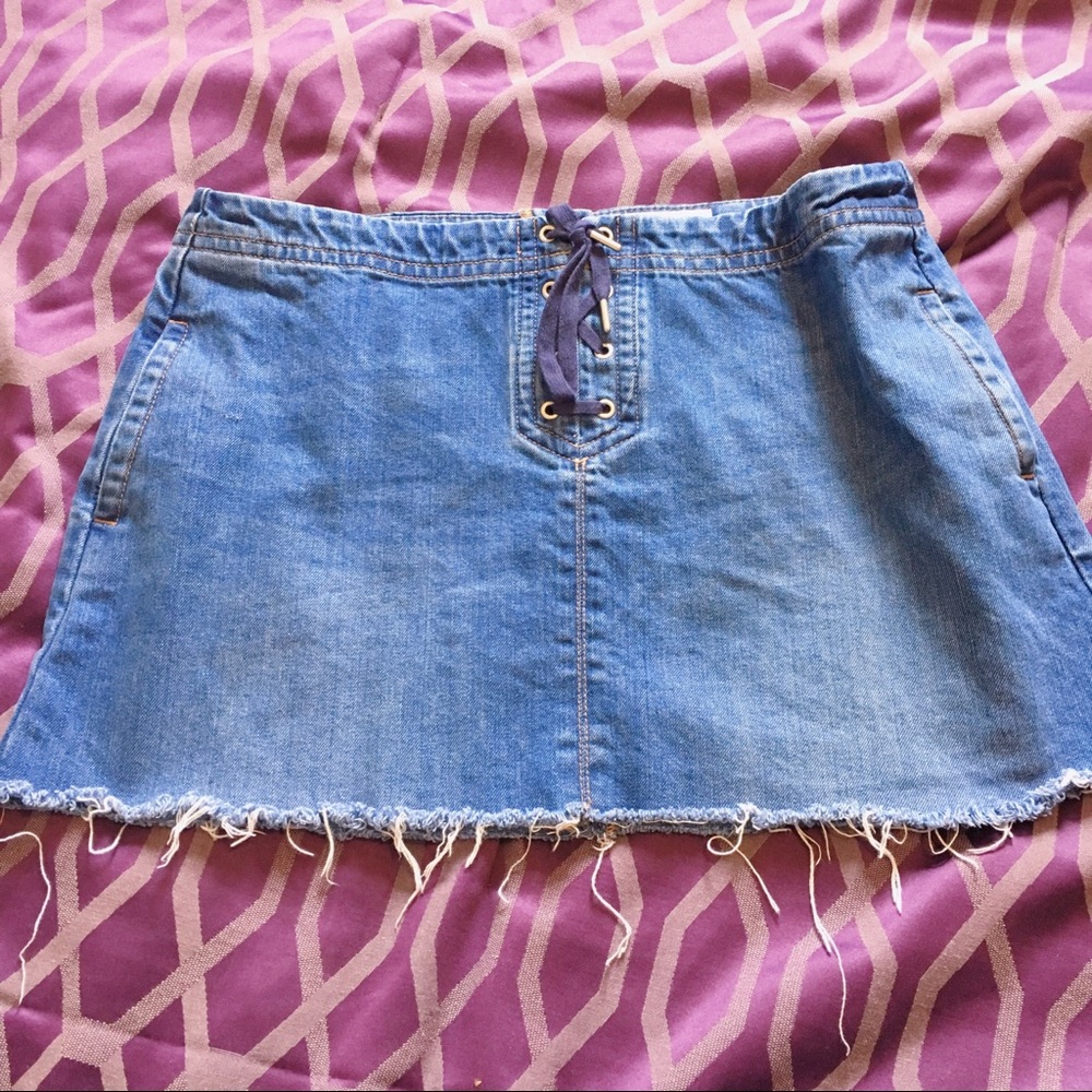 LOFT Mini Jean Skirt